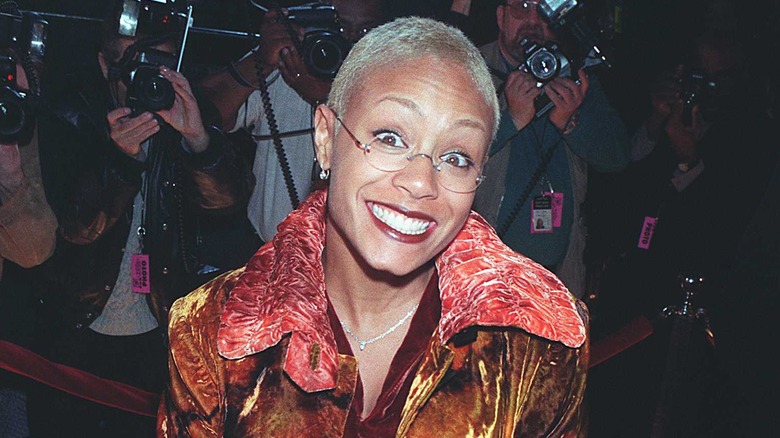 Jada Pinkett Smith, smiling