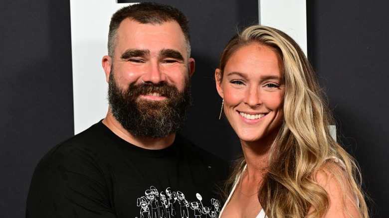 Jason and Kylie Kelce attend the premiere of 'Kelce'