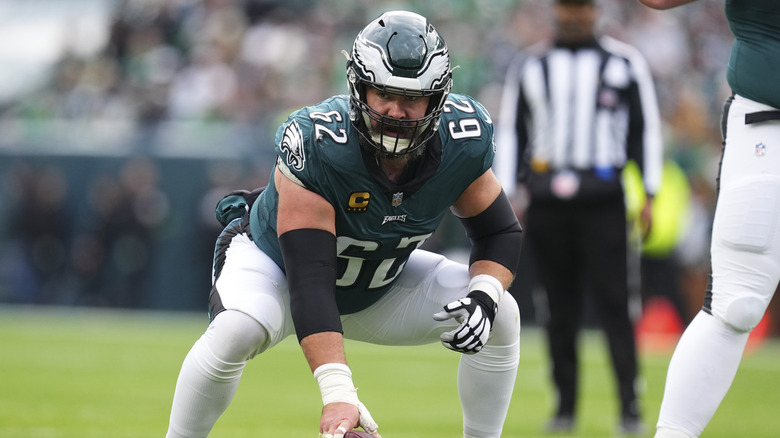 Jason Kelce playing against the Arizona Cardinals