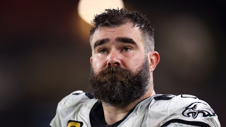 Jason Kelce during the NFL Wild Card Playoff game