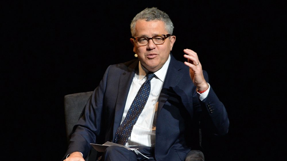 Jeffrey Toobin speaking on a stage 