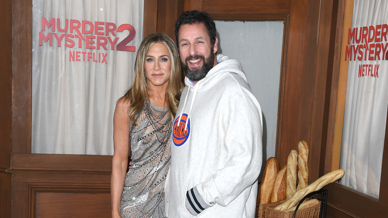 Jennifer Aniston and Adam Sandler