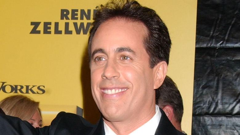 Jerry Seinfeld posing for cameras