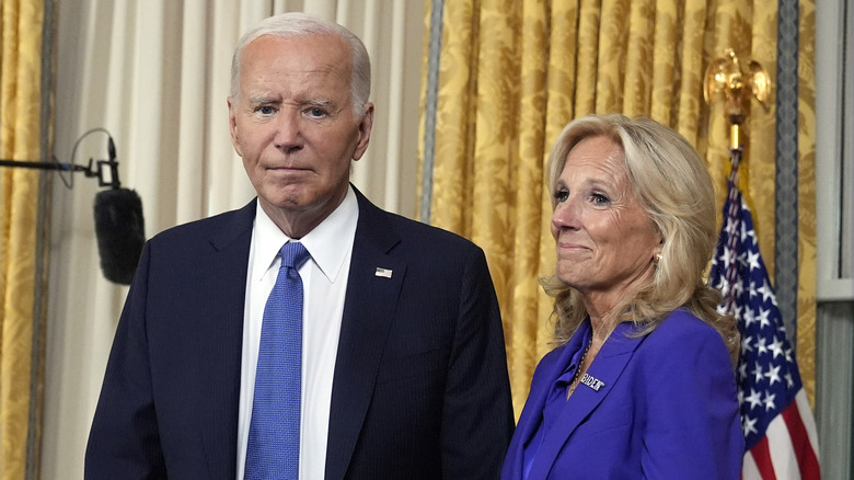 Joe and Jill Biden in the Oval Office