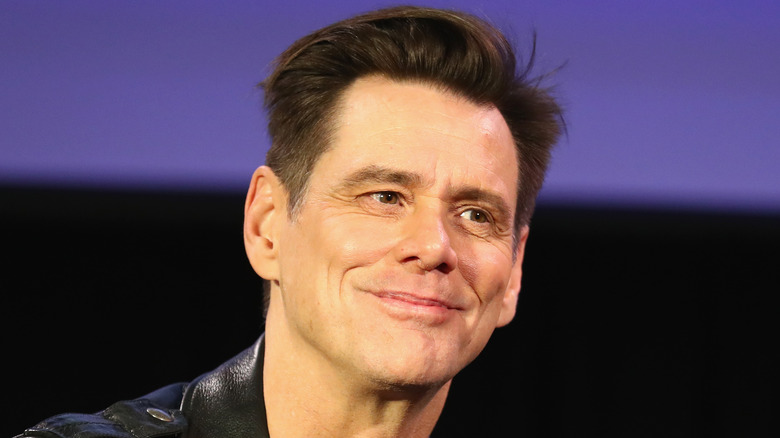 Jim Carrey smirking