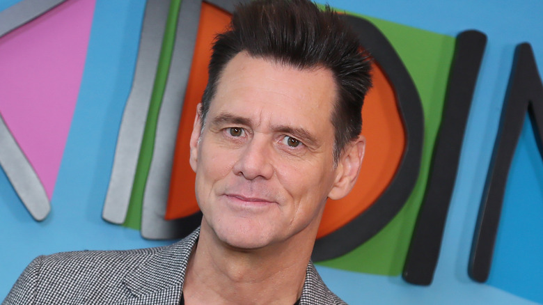 Jim Carrey looking serious