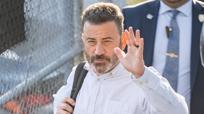 Jimmy Kimmel waving