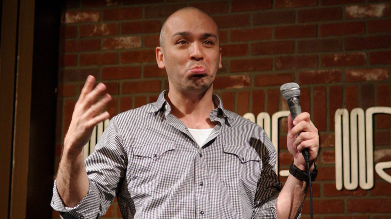 Jo Koy making pouting face