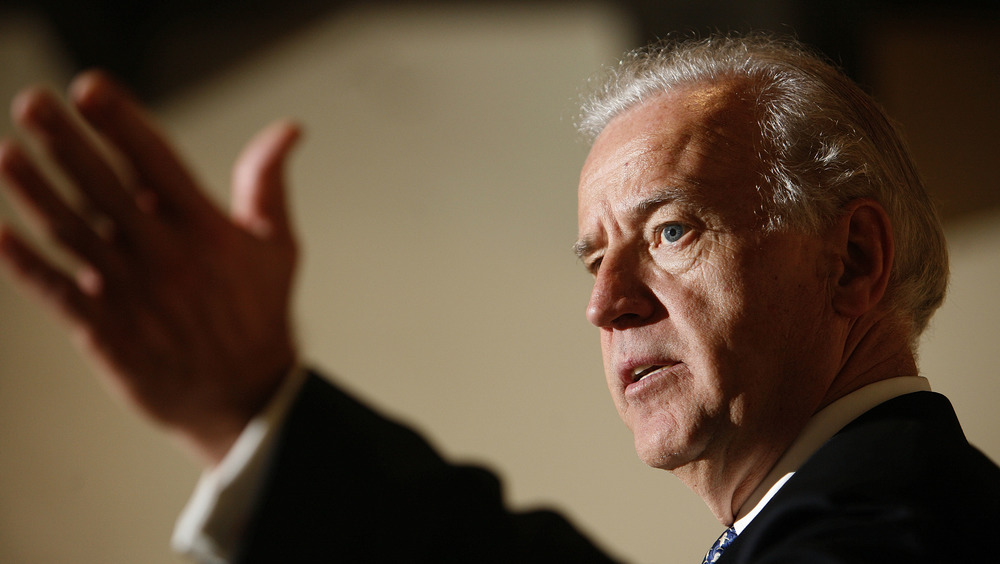 Joe Biden gesturing with left hand