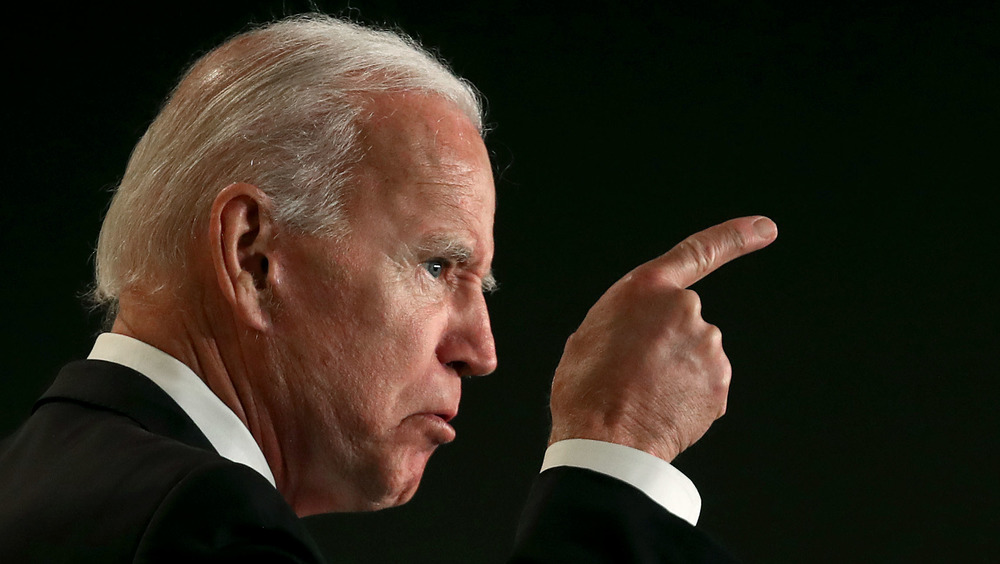 Joe Biden angry pointing