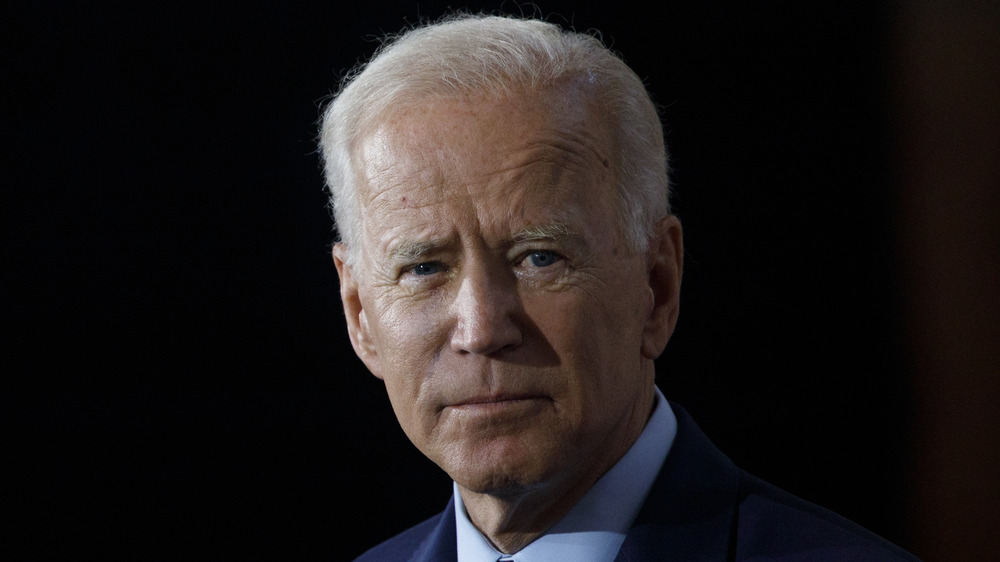 Joe Biden looking serious