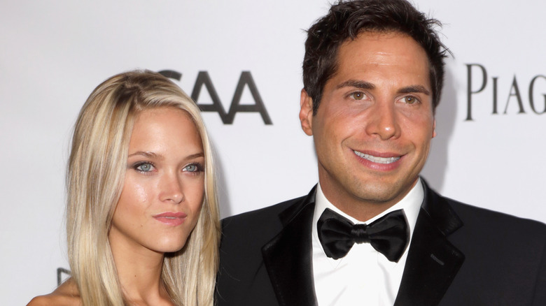 Abbey Wilson and Joe Francis posing together