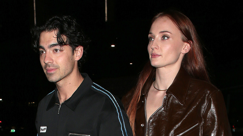 Joe Jonas and Sophie Turner walking together