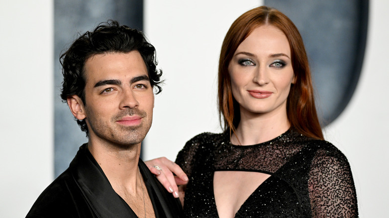 Joe Jonas and Sophie Turner pose together