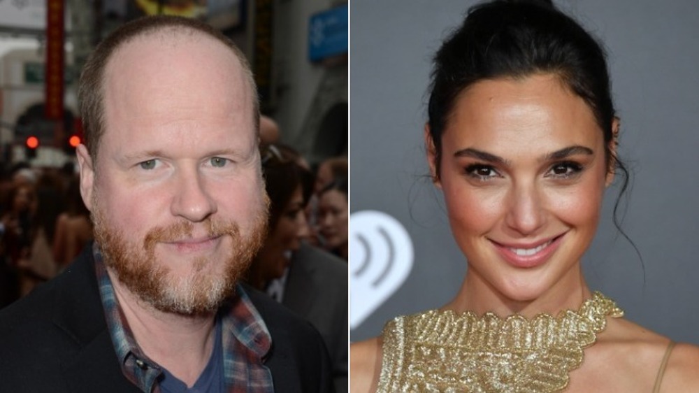 Joss Whedon and Gal Gadot smiling