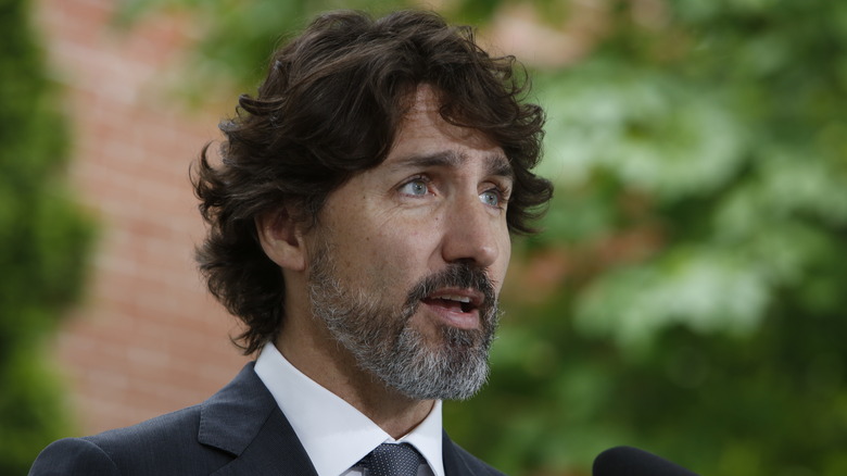 Justin Trudeau with gray beard