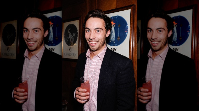 James Middleton holds with drink