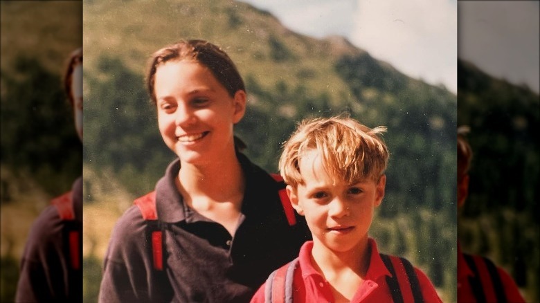 Young Kate and James Middleton