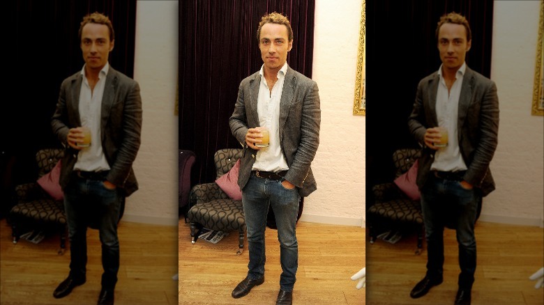 James Middleton with a drink in 2012