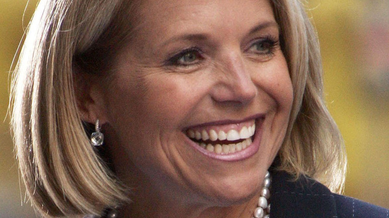 Katie Couric laughing