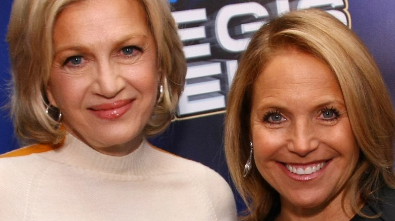 Katie Couric, Diane Sawyer smiling together