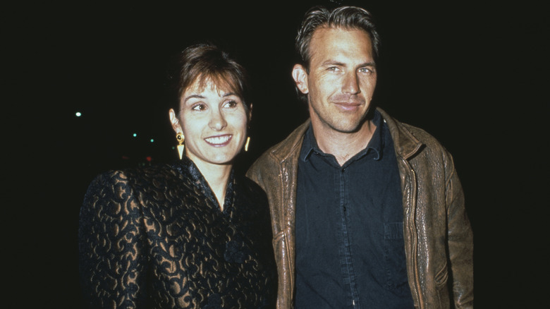 Kevin Costner and Cindy Silva smiling