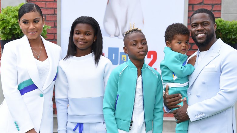 Eniko Parrish, Kevin Hart with kids