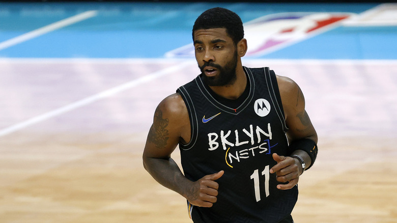 Kyrie Irving in 2020 playing with the Brooklyn Nets