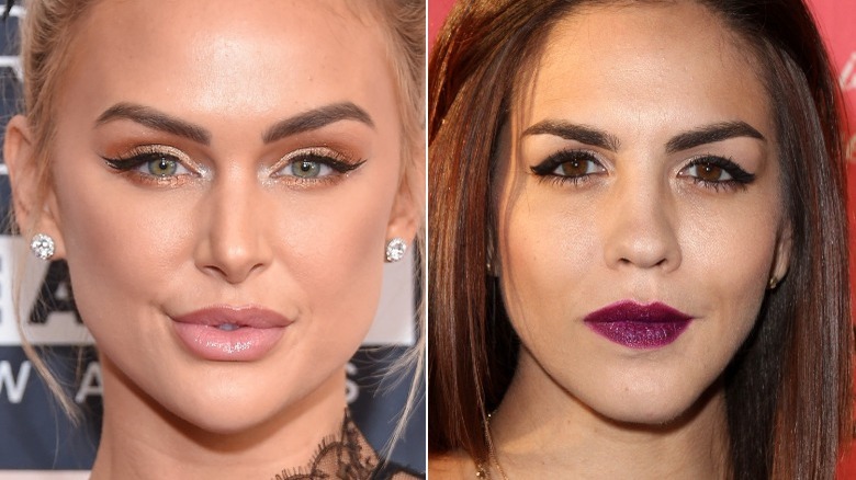 A split image of Lala Kent and Katie Maloney