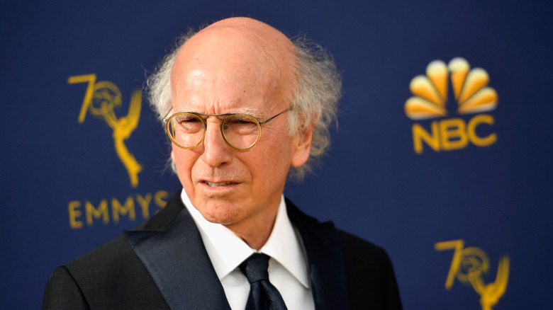 Larry David glasses looking confused