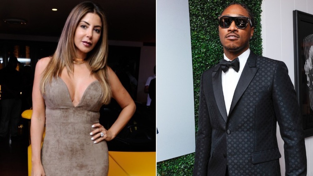 Larsa Pippen (left) and Future (right) at Future's Haute Living cover party 