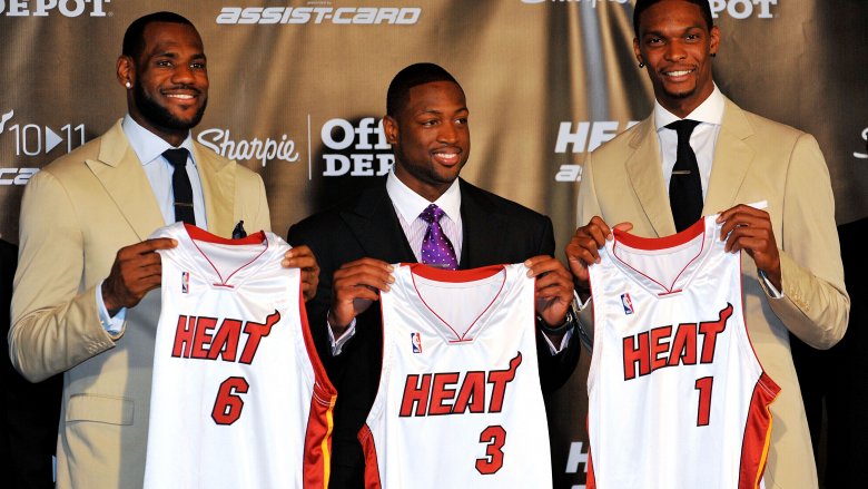 LeBron James Dwyane Wade Chris Bosh