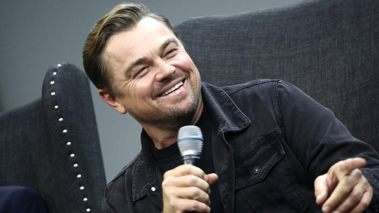 Leonardo DiCaprio laughing  
