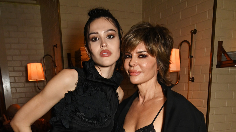 Lisa Rinna and her daughter Amelia Gray Hamlin posing