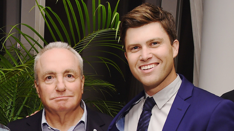 Lorne Michaels and Colin Jost smiling