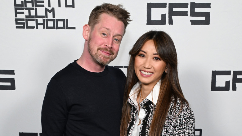 Macaulay Culkin and Brenda Song on red carpet