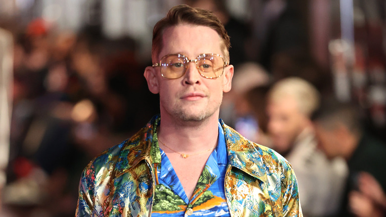 Macaulay Culkin on catwalk