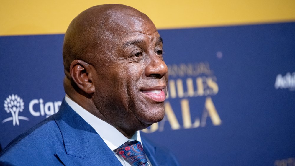 Magic Johnson, profile shot