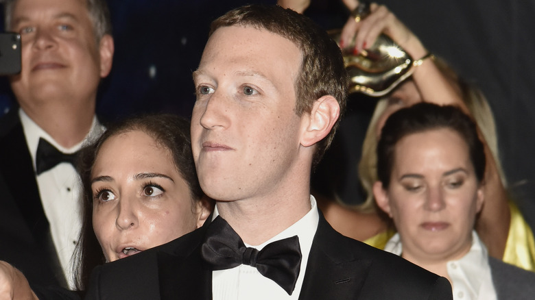 Mark Zuckerberg in black bowtie smiling