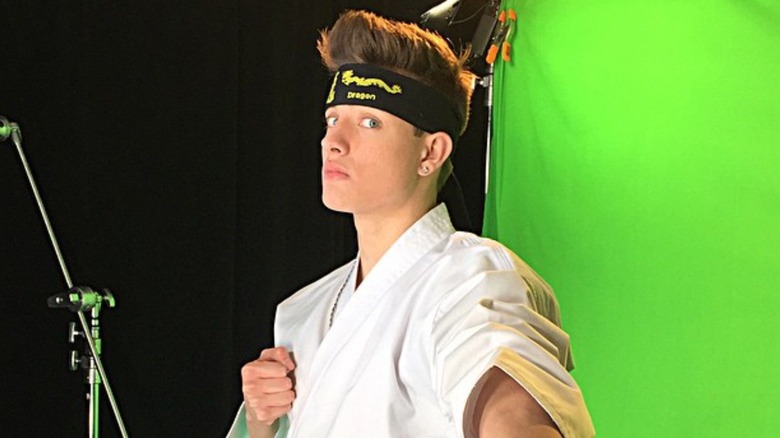 Matt Rife wearing karate gi