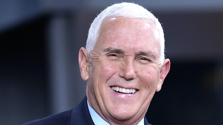 Mike Pence beaming