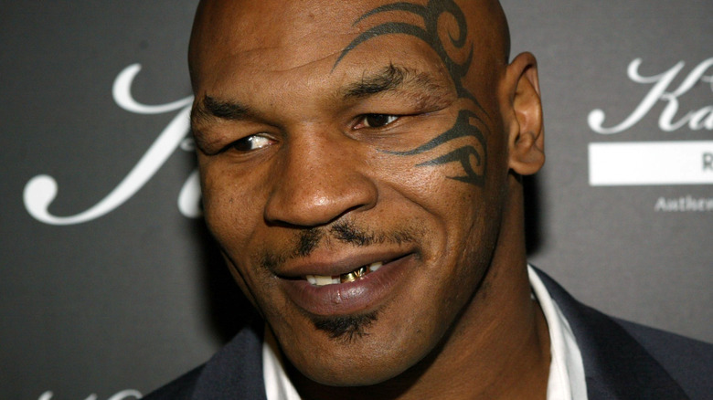 Mike Tyson smiling