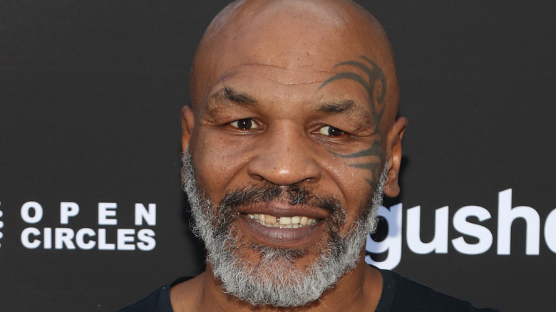 Mike Tyson smiling