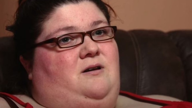 Gina Marie Krasley wearing glasses on My 600-lb Life