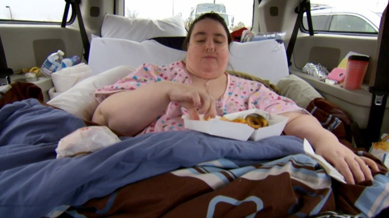 Penny Saeger eating fast food on My 600-lb Life