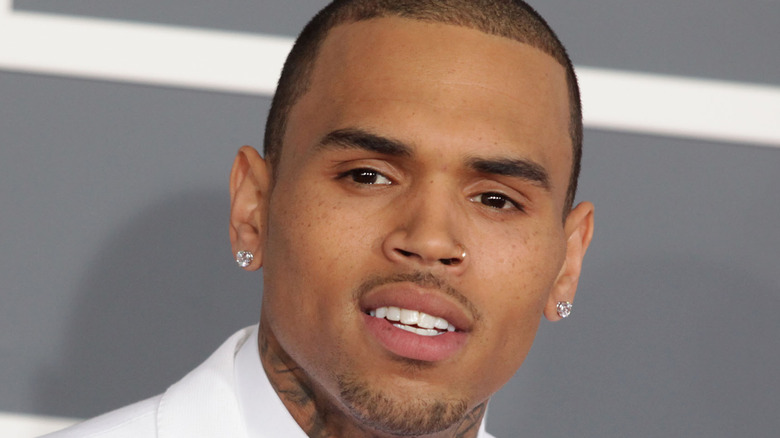 Chris Brown on red carpet