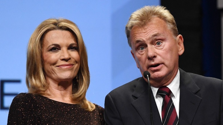 Vanna White and Pat Sajak at an event