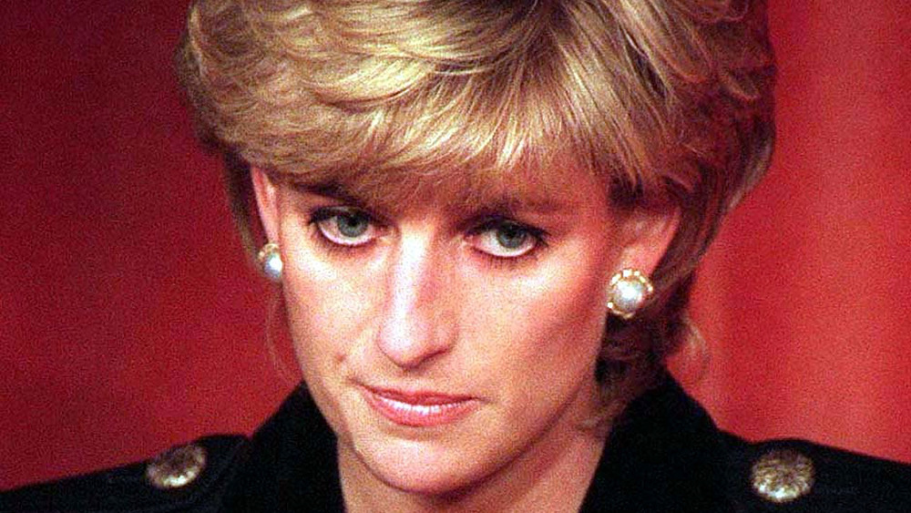 Princess Diana giving a speech