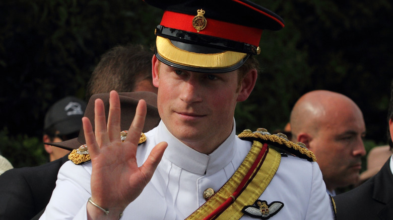 Prince Harry waving