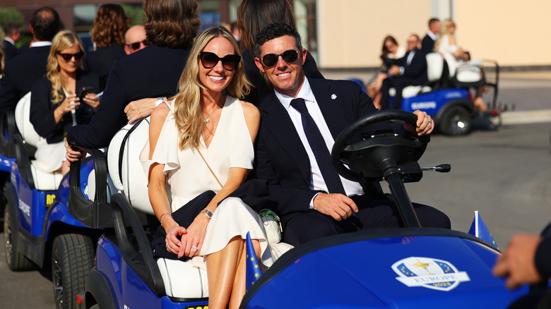 Rory McIlroy and Erica Stoll smiling